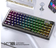 Attack Shark K75RGB Kabellose mechanische Bluetooth-Tastatur mit transparenter Dichtung und Hot-Plug-Funktion