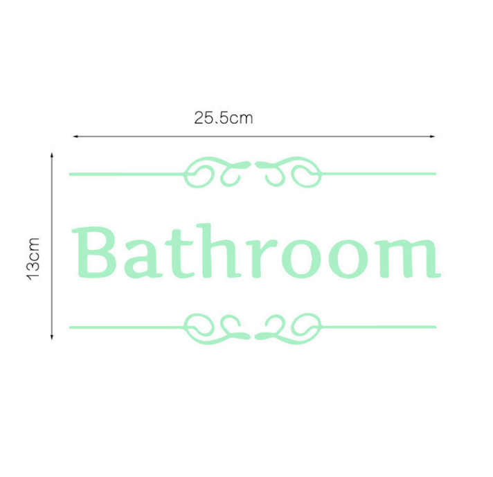 Creative Luminous Wall Stickers Bathroom