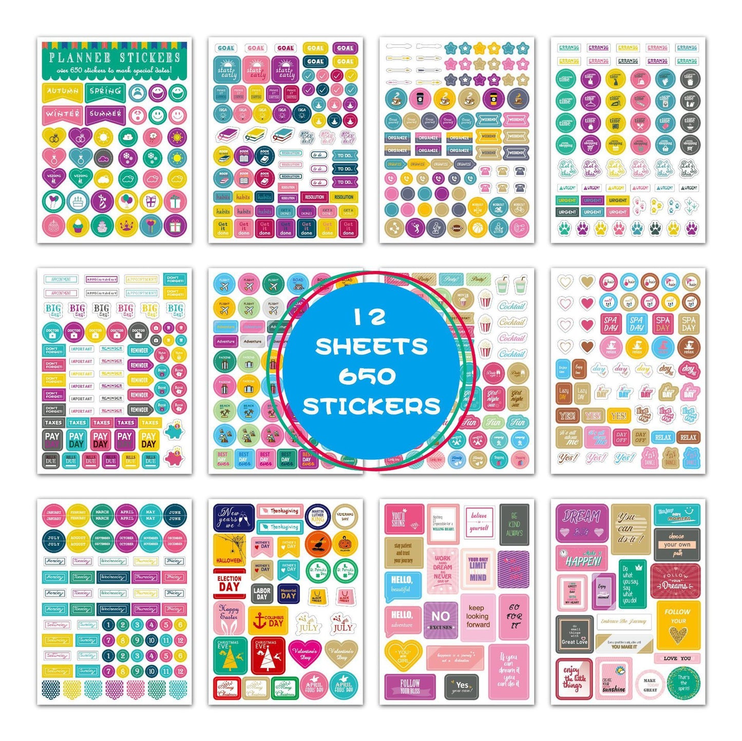 Plan Decoration Note Stickers Creative Planning Stickers 