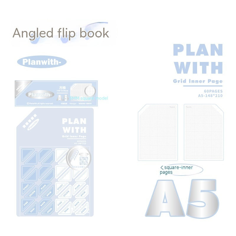 Oblique Angle Book Series Artsy Ins Style Salt Series Student Draft Notebook