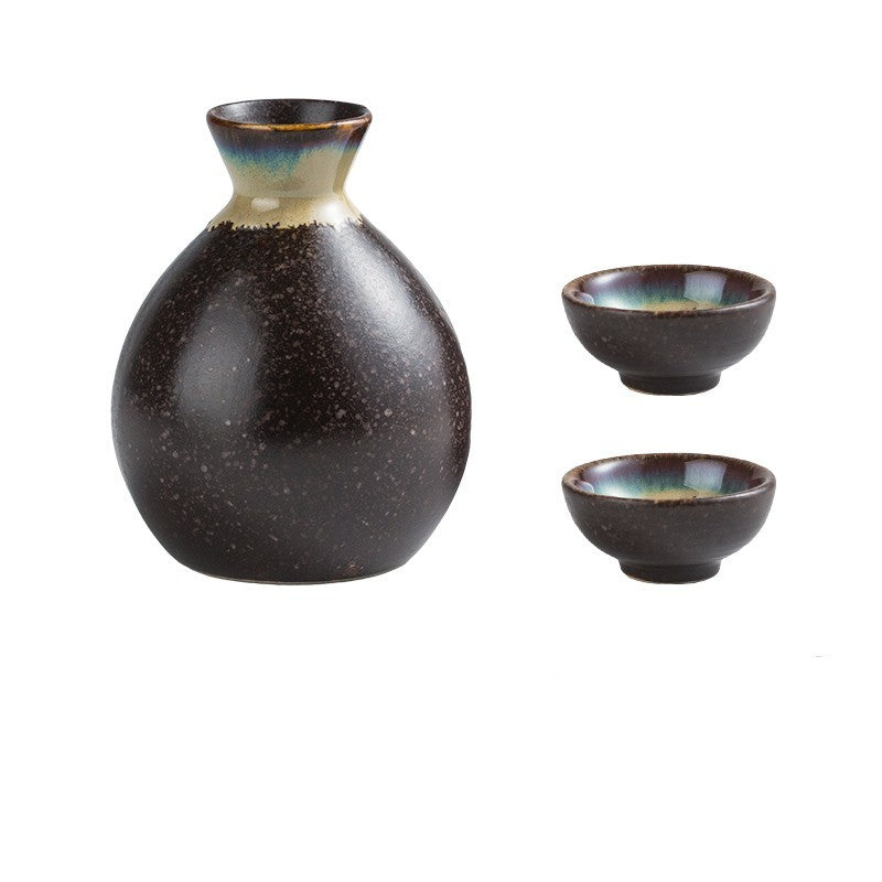 ceramic white wine cup sake set