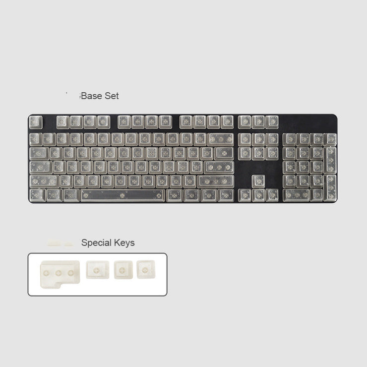 Transparente Tastenkappen Farbe Persönlichkeit Durchscheinende Mechanische Tastatur