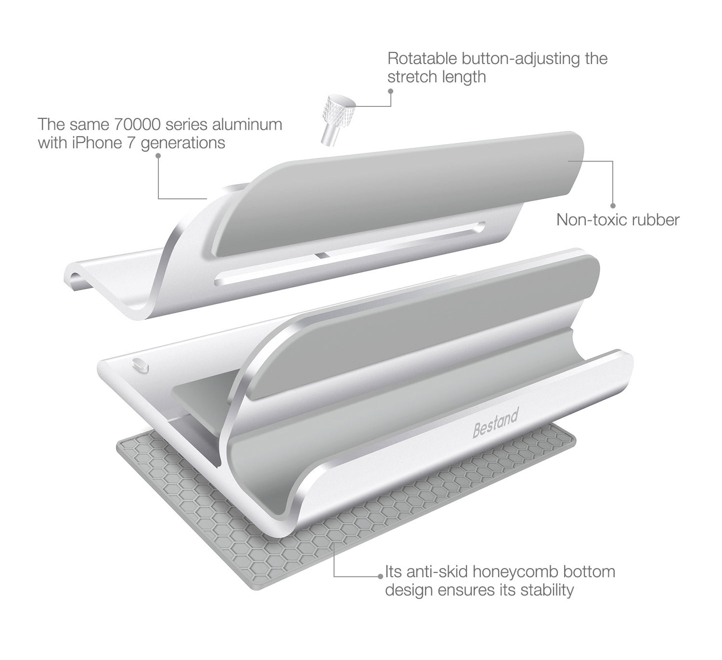 Tablet Computerhalterung Aluminium