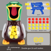 Interessant Weiche Kugel Pistole Punktzahl Ziel Ente Kinder Schießen Spielzeug Shooter Schaum Ball Schlacht Pädagogisches Air Power Popper Weihnachten Geschenk