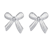 Women's Simple Spiral Bow Metal Alloy Earrings