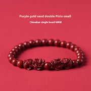 High-content Natural Raw Ore Cinnabar Ruyi Pi Xiu Bracelet