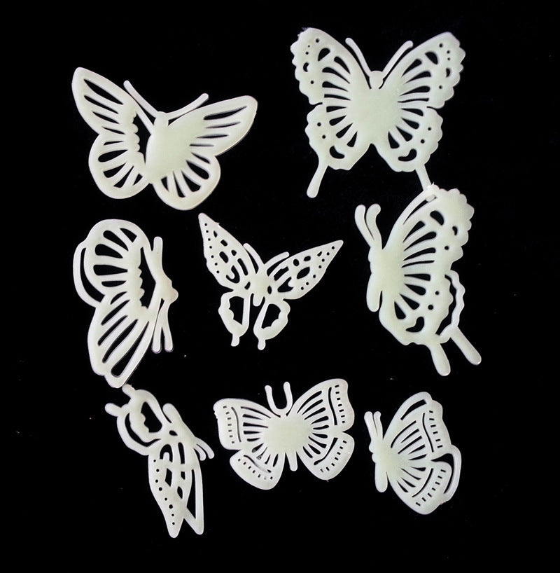 Fluorescent butterfly luminous wall stickers