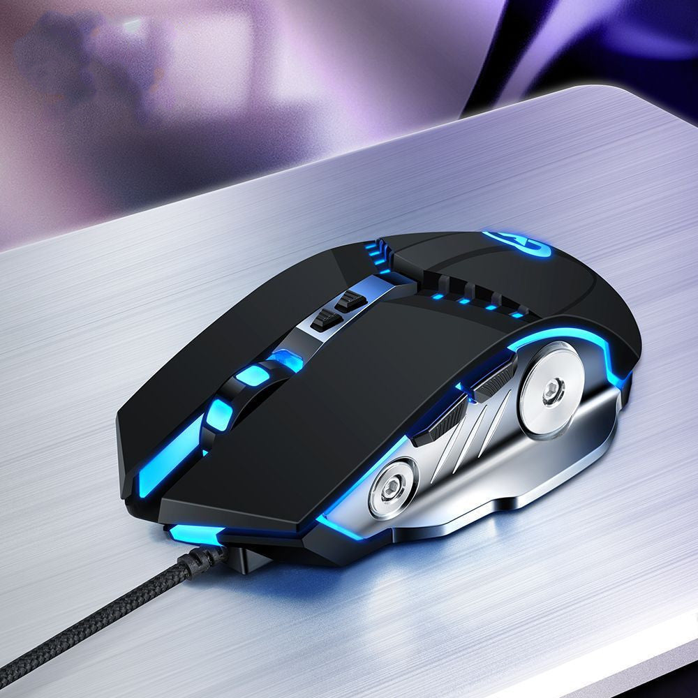 Optical gaming mouse with USB light