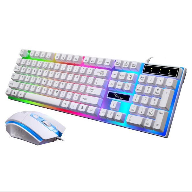 G21 wired U + U mouse and keyboard set illuminated