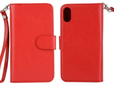 Kompatibel mit Apple, fabrik direkte versorgung iPhoneX crazy horse muster neun karte handy case8 zwei in einem handy fall