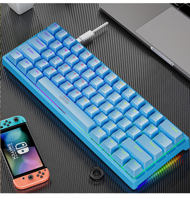 Plastic mechanical keyboard for gaming