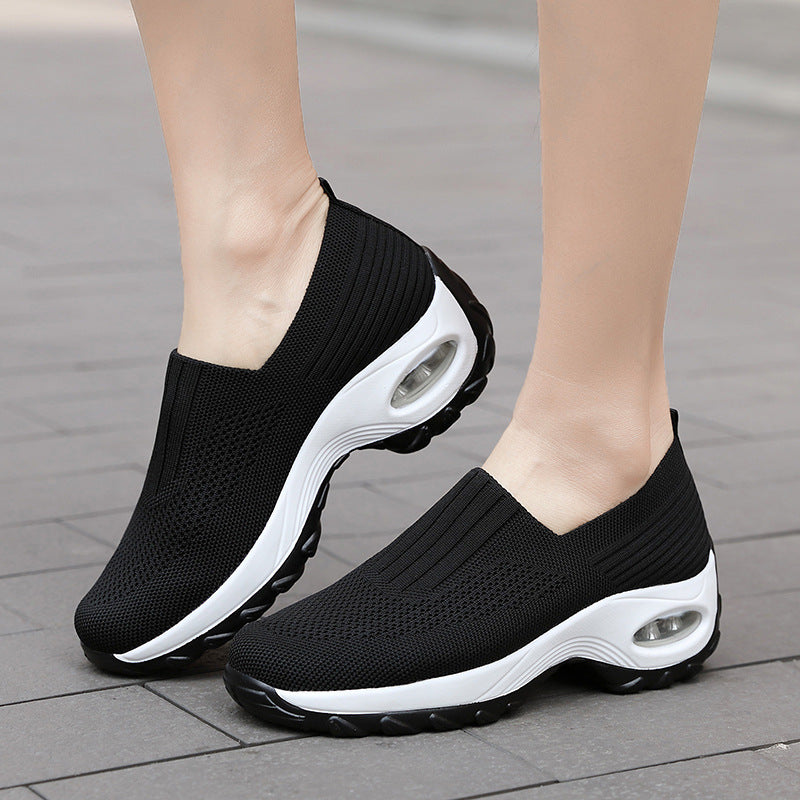 Breathable mesh casual thick bottom increased sneakers