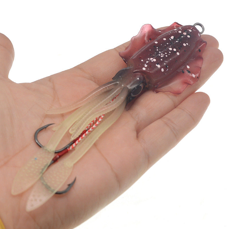 Lead-containing luminous squid imitation bait