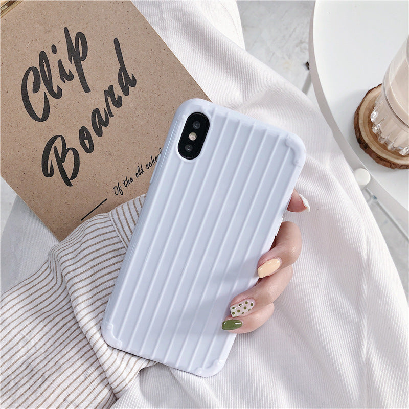 Solid color tpu suitcase phone case