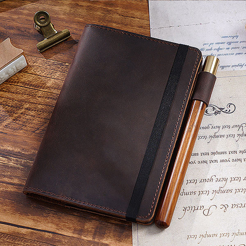 Handmade Old-fashioned Top Layer Kraft Notebook