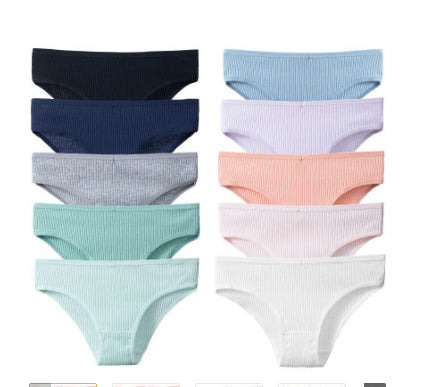 Women's Cotton Breathable Threaded Briefs