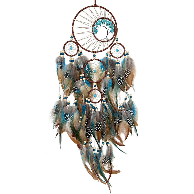 High-grade Türkis Glück Baum Dreamcatcher Hängen Windspiele