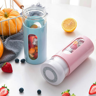 Tragbarer Mixer, elektrischer Fruchtentsafter, USB-aufladbarer Smoothie-Mixer, Mini-Fruchtsaftmaschine, Handmixer für die Küche, Gemüsemixer