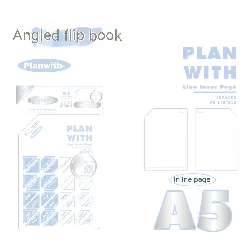 Oblique Angle Book Series Artsy Ins Style Salt Series Student Draft Notebook