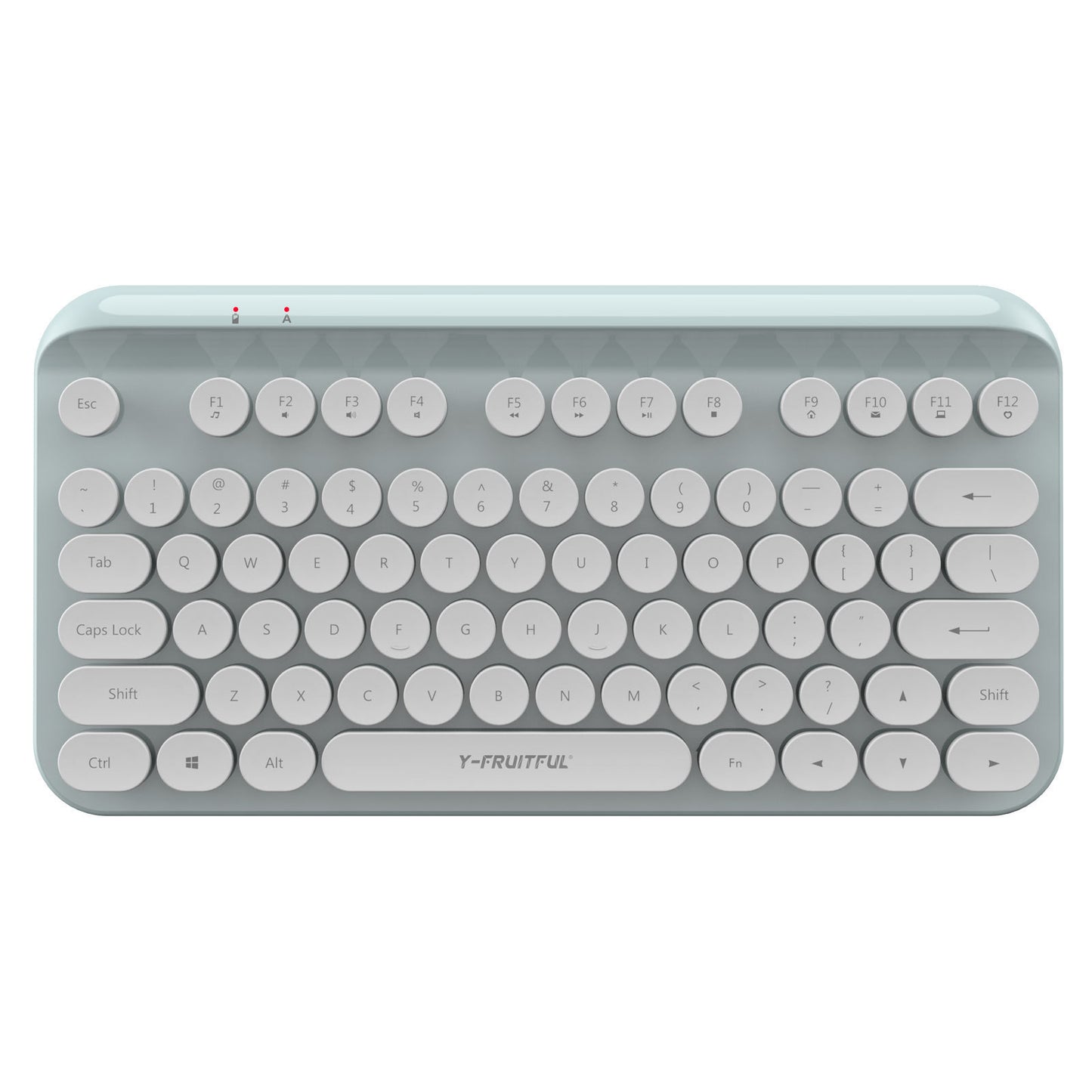 Wireless Mini Keyboard with 2.4 GHz Punk Design