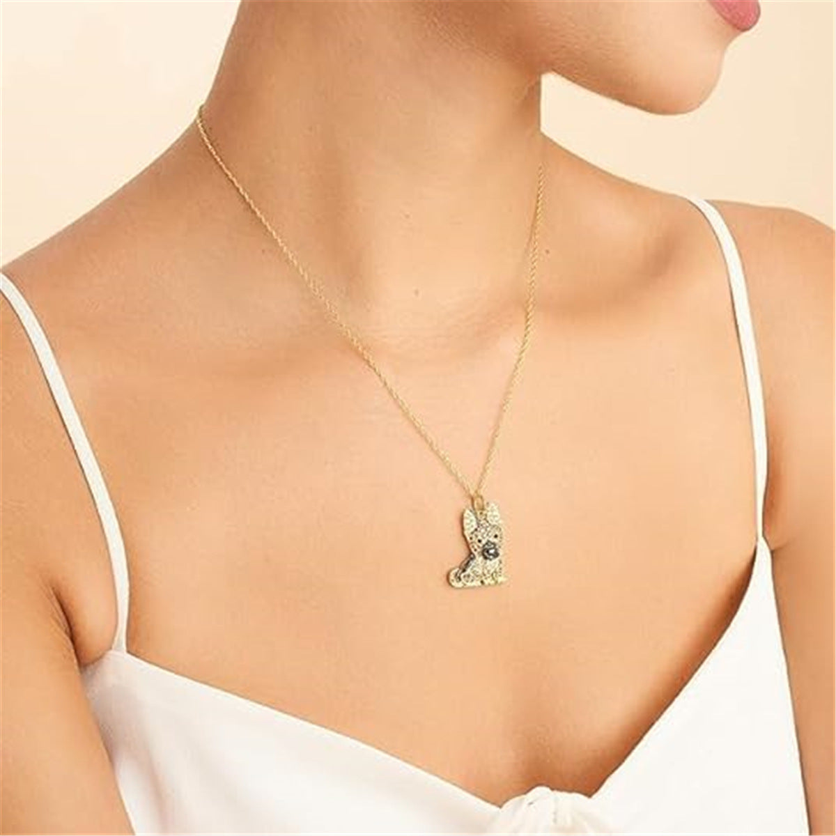 Cute German Shepherd Pendant Necklace