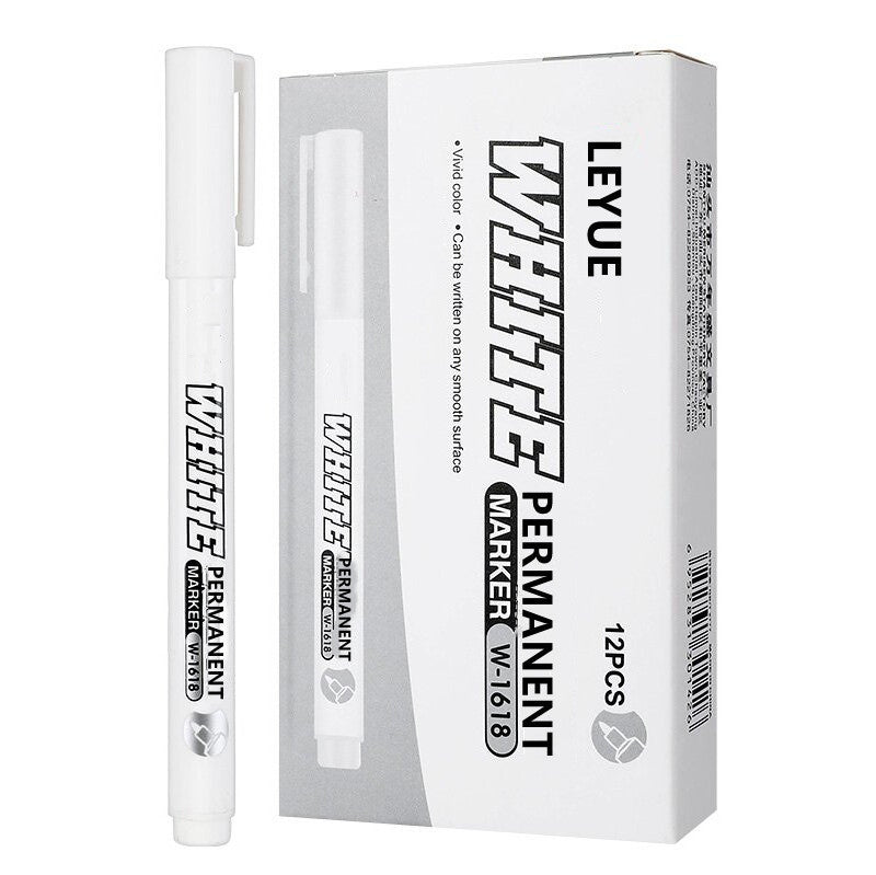 Super White Dazzling Fine Head Quick-drying Waterproof Painting Pen