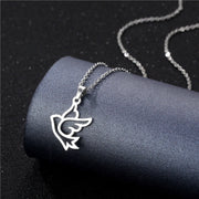 Geometric Necklace Simple Hollow Stainless Steel Cutting