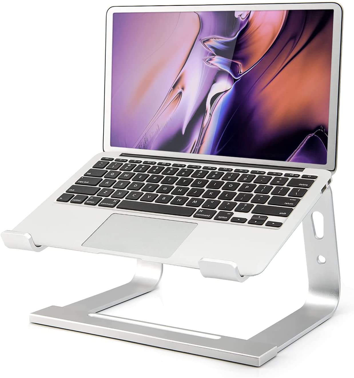 Laptop Stand, Computer Stand for Laptop, Aluminum Laptop Riser, Ergonomic Laptop Holder Compatible with MacBook Air Pro, Dell XPS, More 10-17 Inch Laptops Work from Home, Amazon Platform Banned