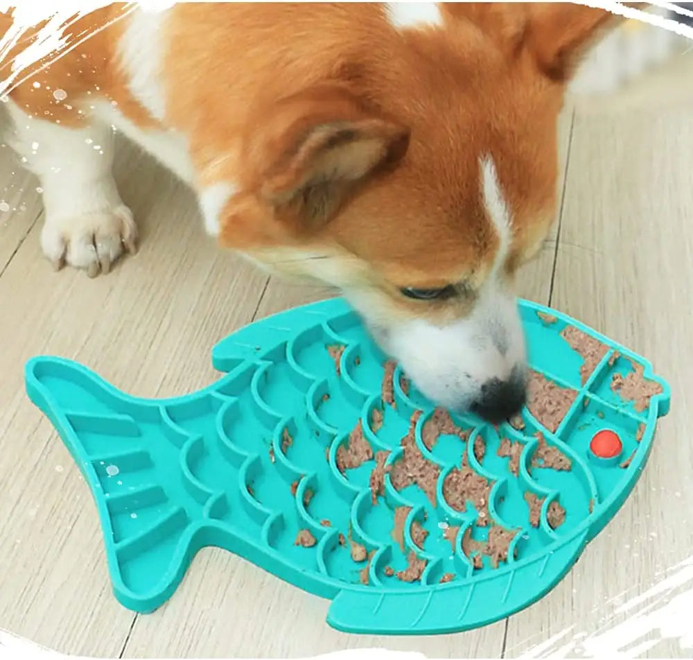 Silicone Lick Mat for Dogs, Plate for Small and Medium Dogs, Anti-Lick