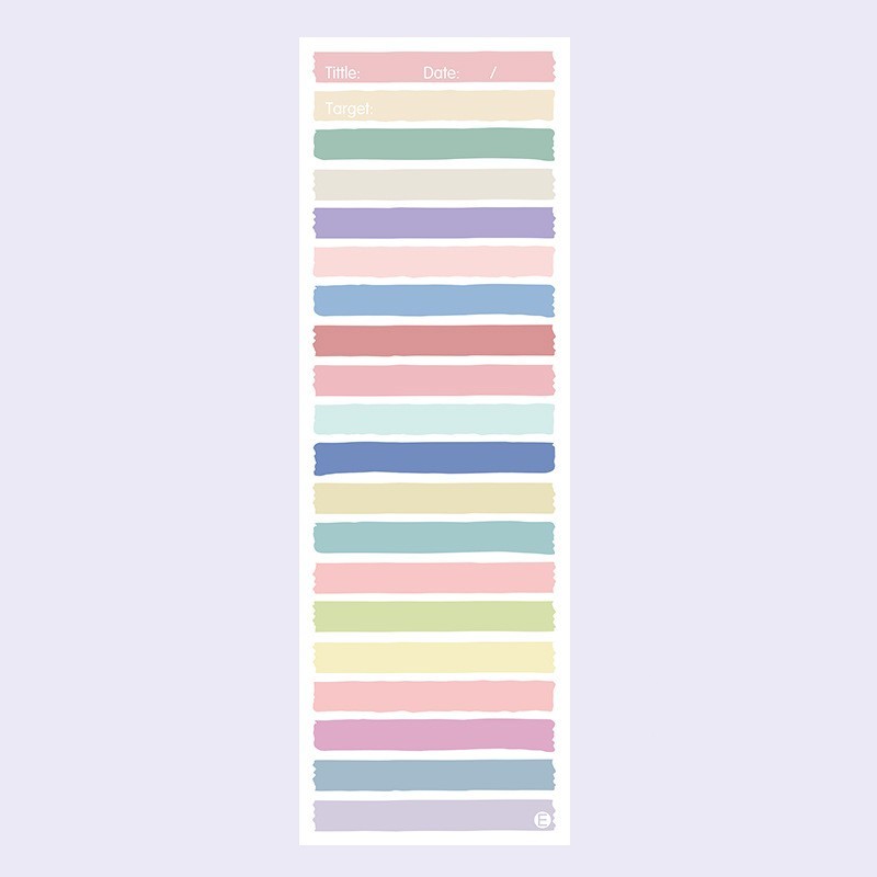 Simple Ins Wind Super Long Clause Color Student Notepad