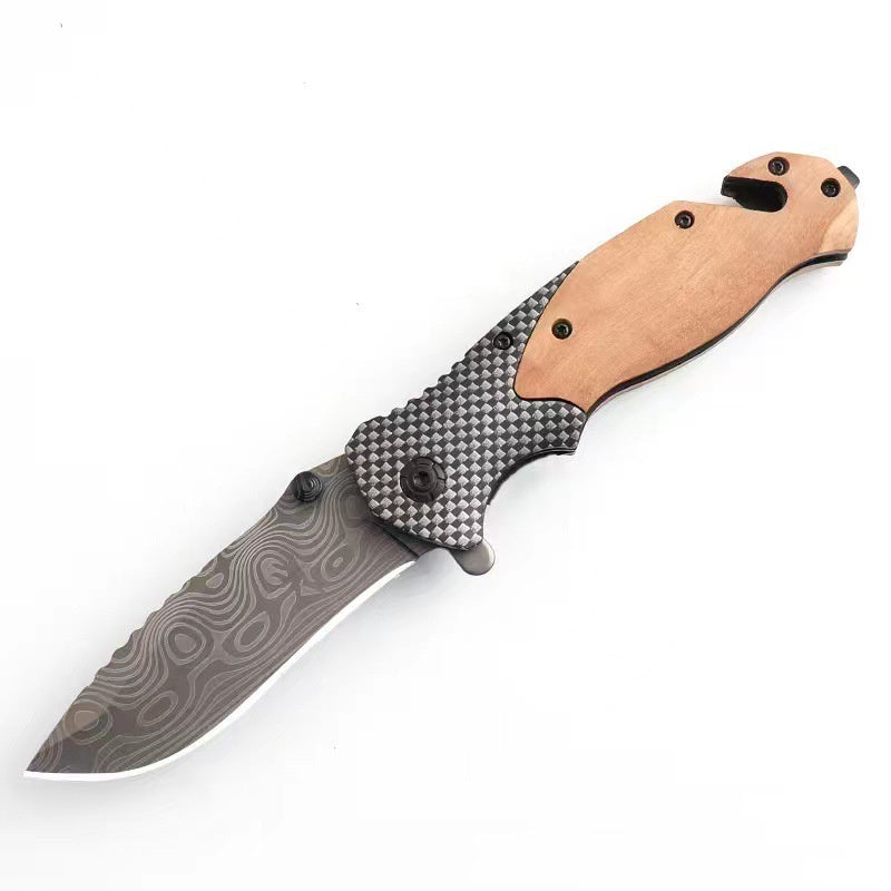 Outdoor Moonlight Foldable High Hardness Sharp Camping Multifunction Knife