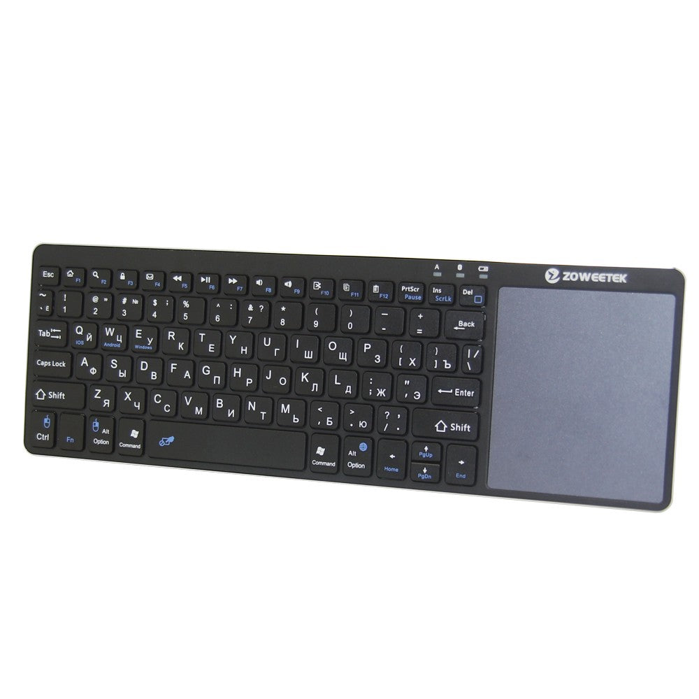 Mini Wireless Bluetooth Keyboard Russian English Spanish Touchpad For Smart TV Box PC Android Phone Pad