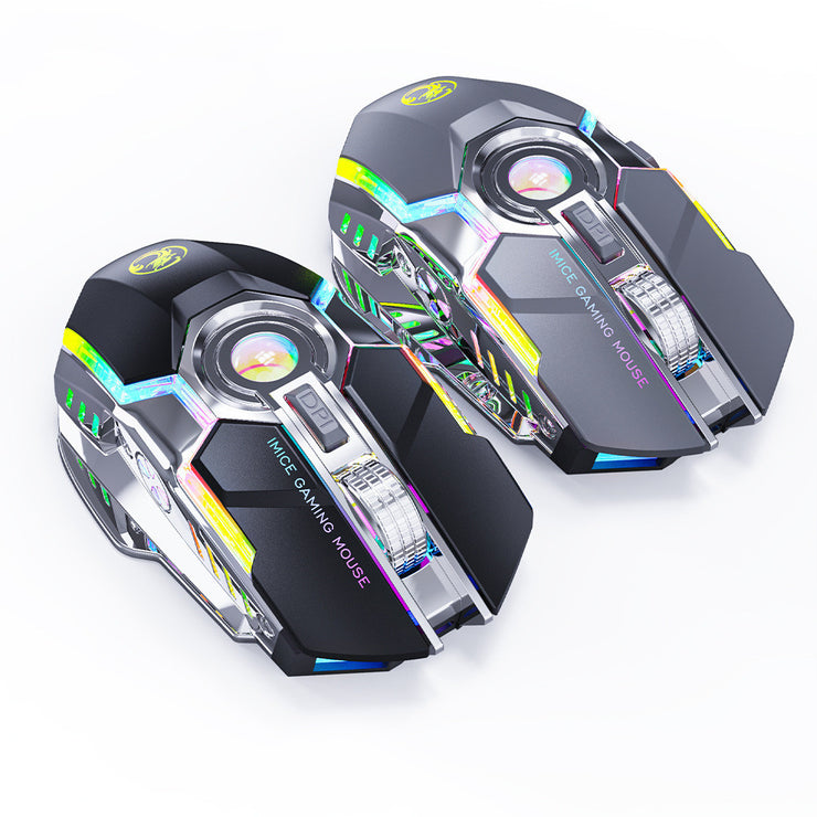 7-Tasten 2,4G RGB Horse Racing Kabellos Gaming Maus