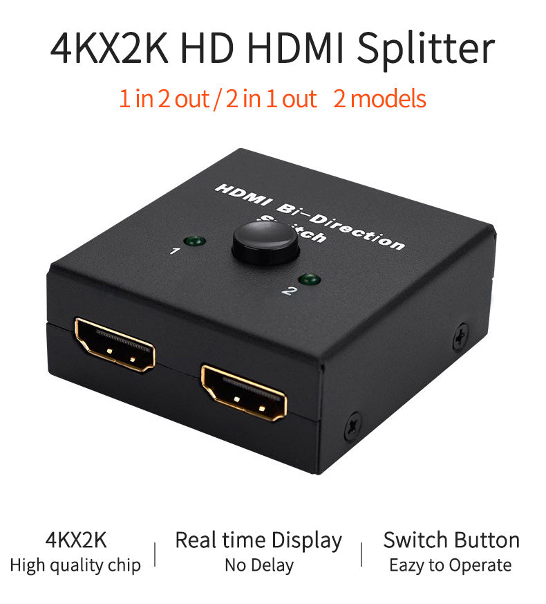 HDMI Zwei-Wege-Zwei-in-Eins-Aus-Schalter