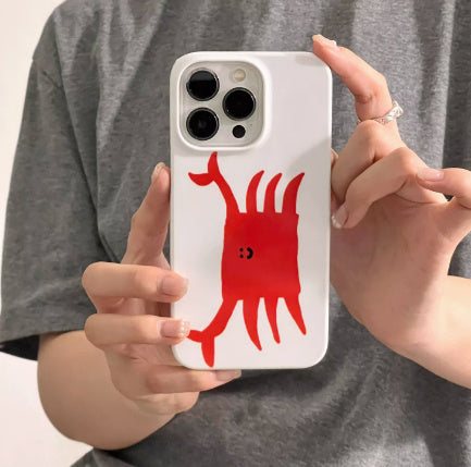 Cream Crab Whale Suitable Phone Case