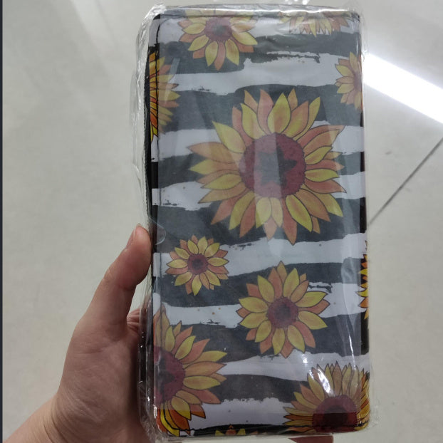 Damen Geldbörse mit Sonnenblumen-Print