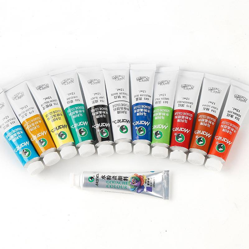 Gouache 12 colors 18 colors 24 colors