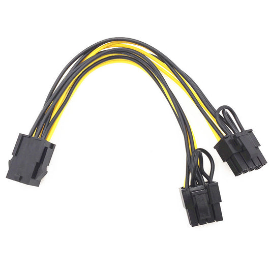 6-pin to two 8-pin graphics card power supply lines