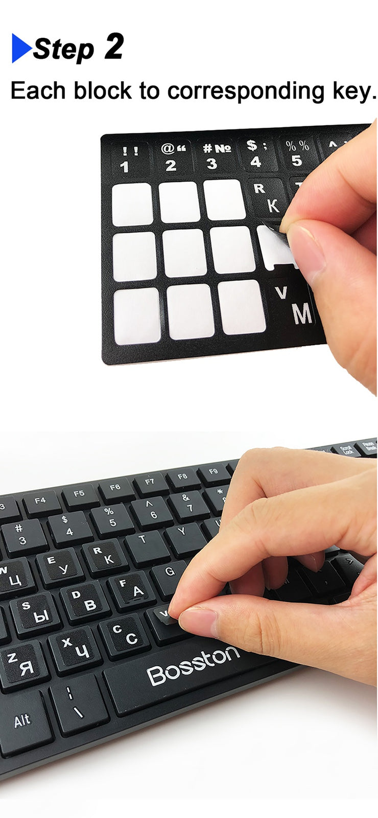 Notebook Tastatur Aufkleber Russische Tastatur Aufkleber