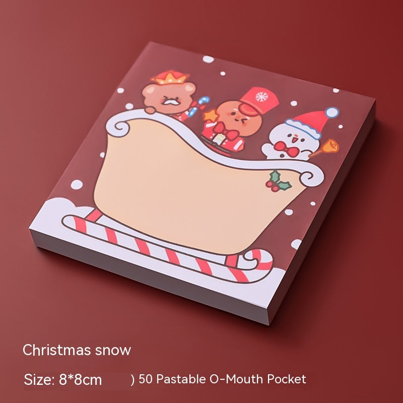 Cartoon Christmas Sticky Notes Student Stationery