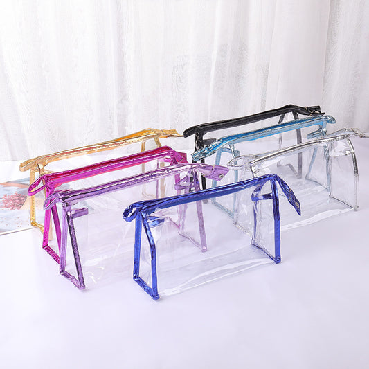 Waterproof transparent PVC makeup bag