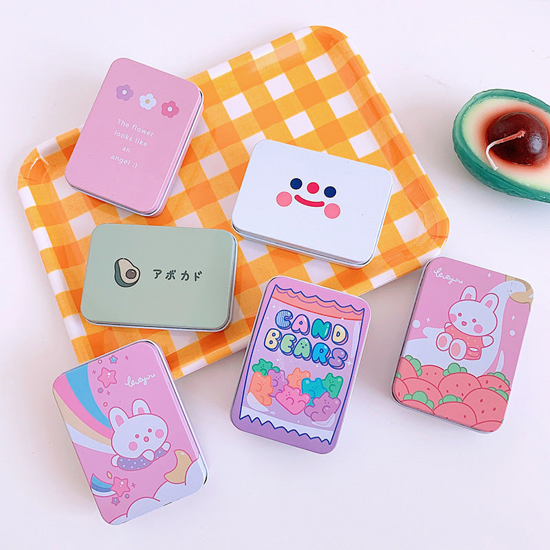 Creative Cute Hand Account Material Sticker Storage Iron Box