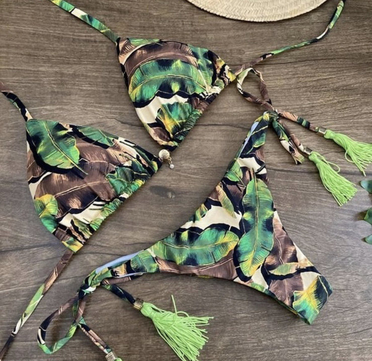 Leoparden Druck Bikini