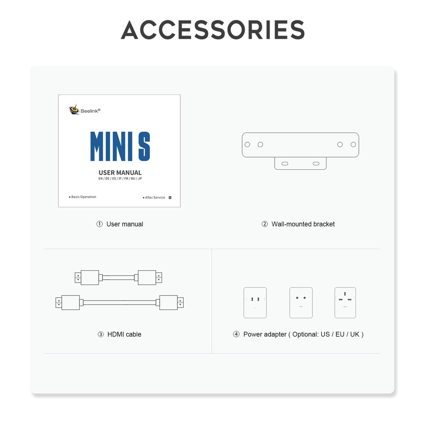 Beelink MINI S N5095 MINI-Host 4K Büro Theater Tragbarer Mini PC Desktop-Computer