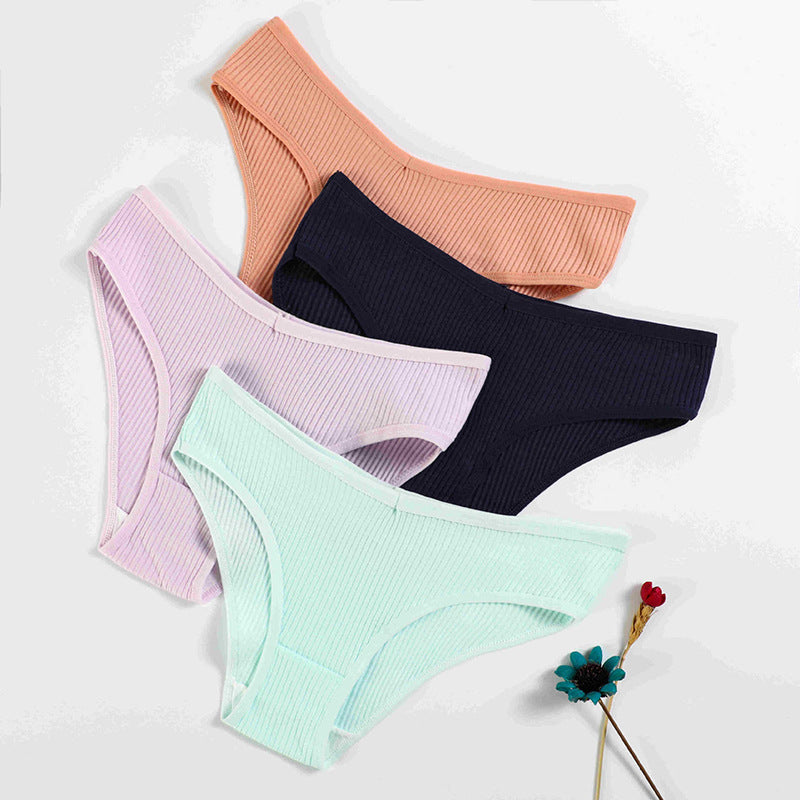 Women's Cotton Breathable Threaded Briefs