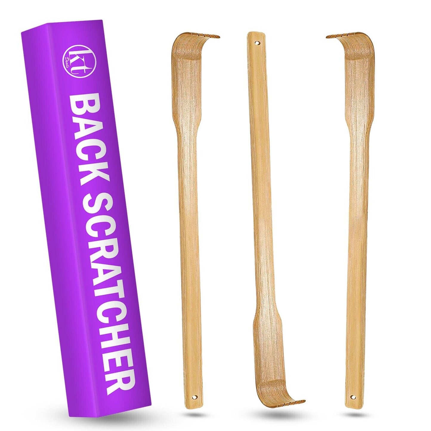 Natural Bamboo Back Scratcher, 3 Pack