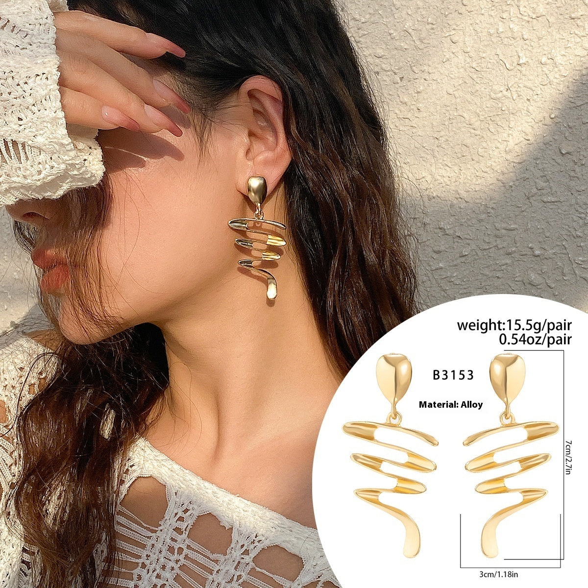 Irregular Twisted Earrings for Women