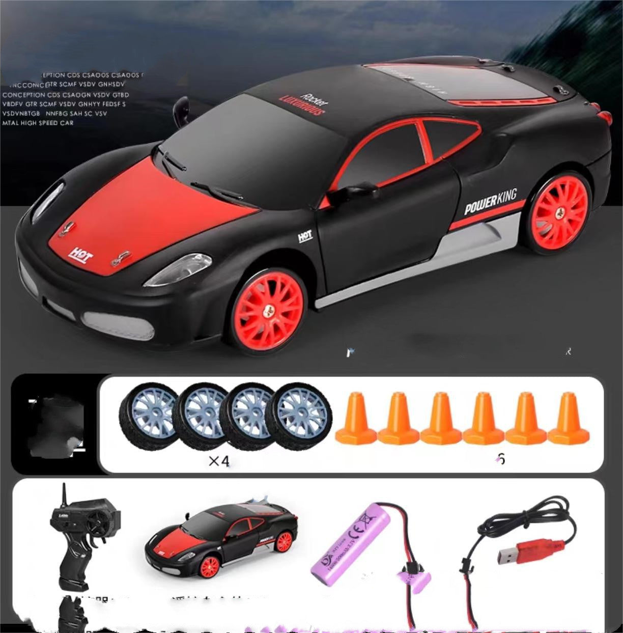 Drift Rc Car 4WD RC Drift Car Toy Remote Control GTR Model AE86 Vehicle Car RC Racing Car Toys For Children Christmas Gifts 2.4G