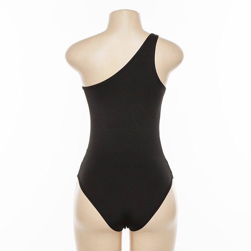 Women's One-Piece Mesh Swimsuit