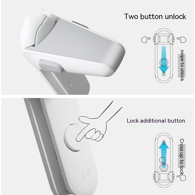 Punch-free door handle anti-opener